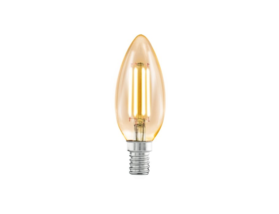 Eglo LED LAMP - Vintage Candle - E14 - 320 LM - Amber - Dæmpbar