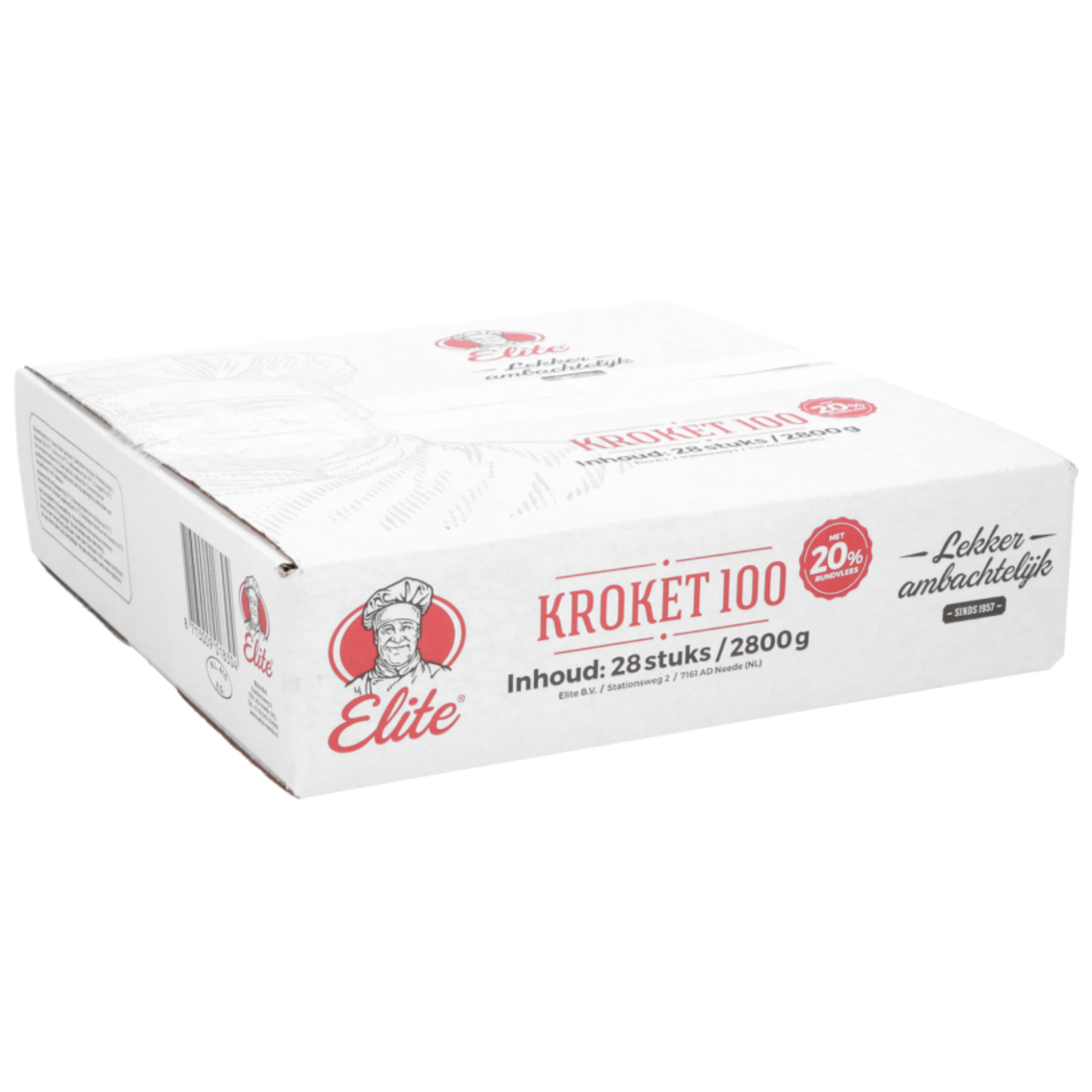 Elite oksekroket 20% (28x 100 gr)