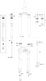 Rockshox affjedret gaffel pike dj susp.gaffel rs pike dj 140mm sort
