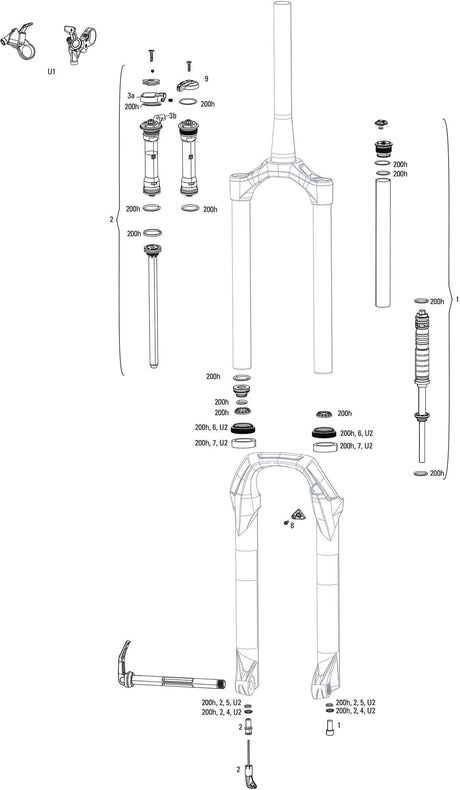 Rockshox federgabel judy sølv tk susp.gaffel rs judy sil.tk sort