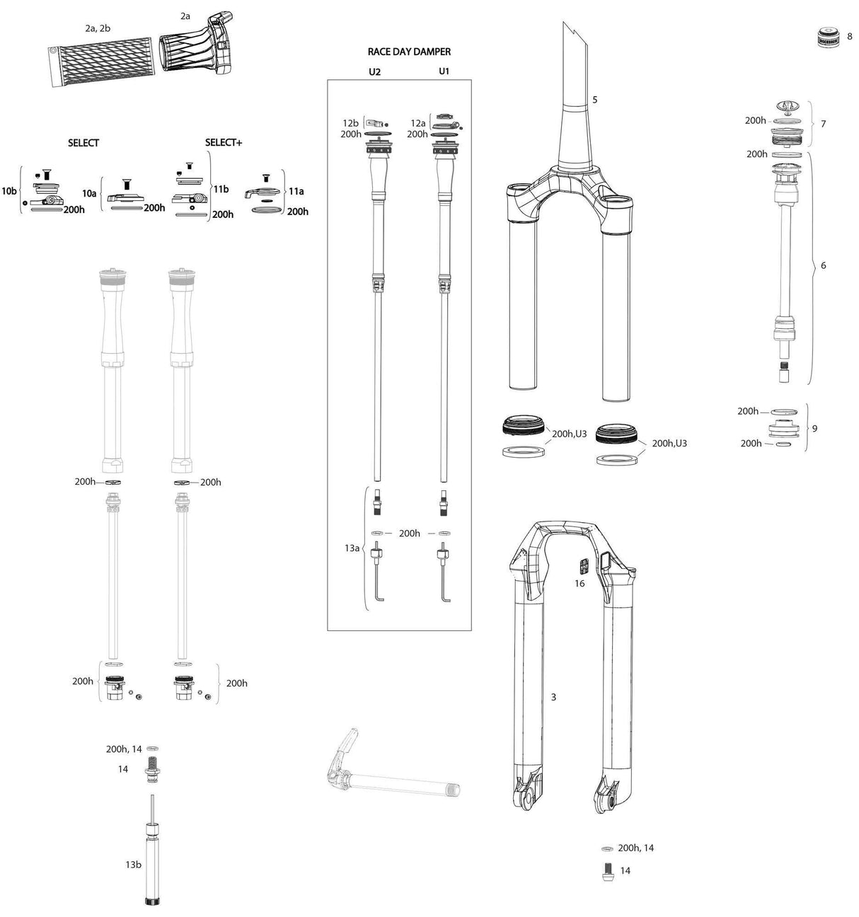Rockshox federgabel sid select rl 2p susp.gaffel rs sid sel.rl 2p 27,5 + 29 boost