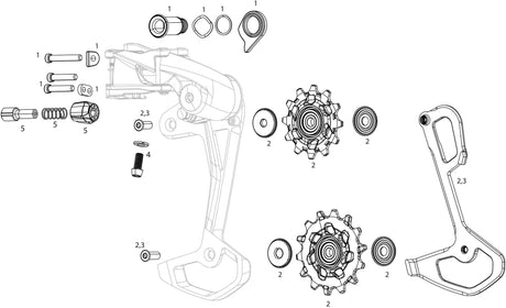 Sram bagskifter apex eagle bagskifter. apex eagle 10 11-50 52 tænder
