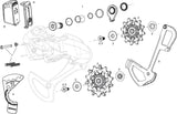 Sram bagskifter x01 eagle axs bagskifter. x01 ørneøkser 52t rød