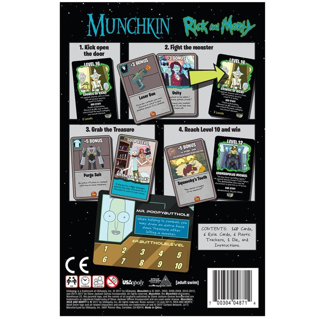 Det europæiske spillernetværk munchkin: rick and morty