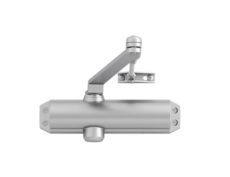 Assa abloy dc120 dørlukker og 2 3 | inklusive saksearm | farve sølv ev1. | 180-15° - 10037201