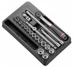 Facom modul 3 8” 6-sidet fatninger og skralde