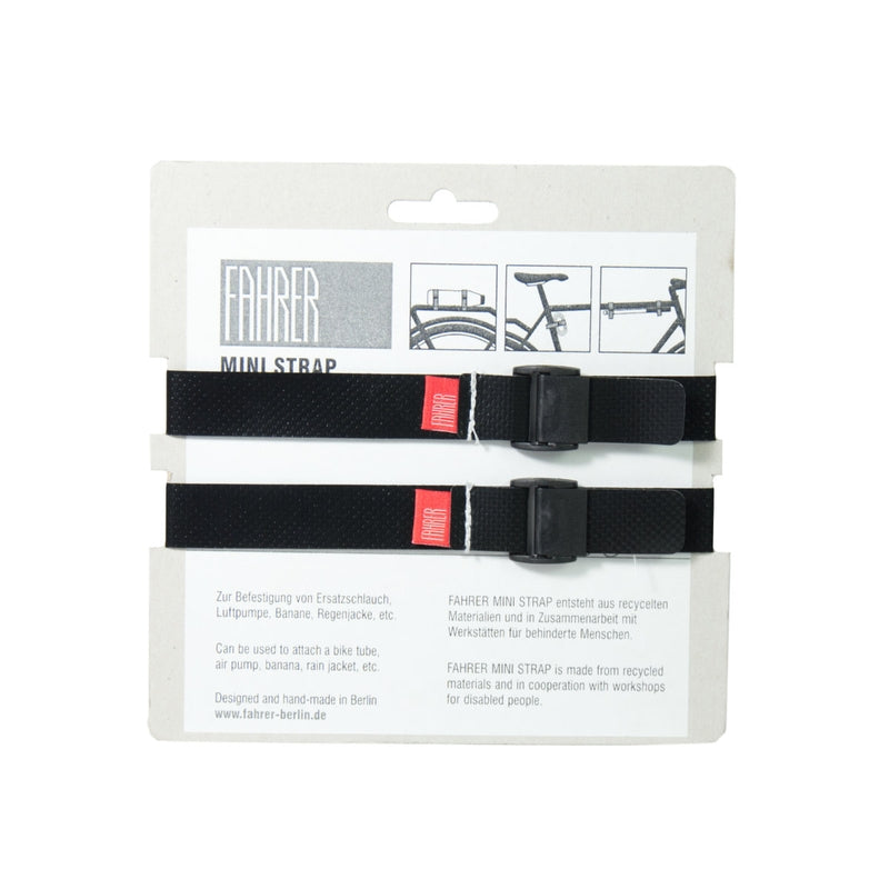 Fahrer cargo mini strop m 35x2cm sort (2 stk)