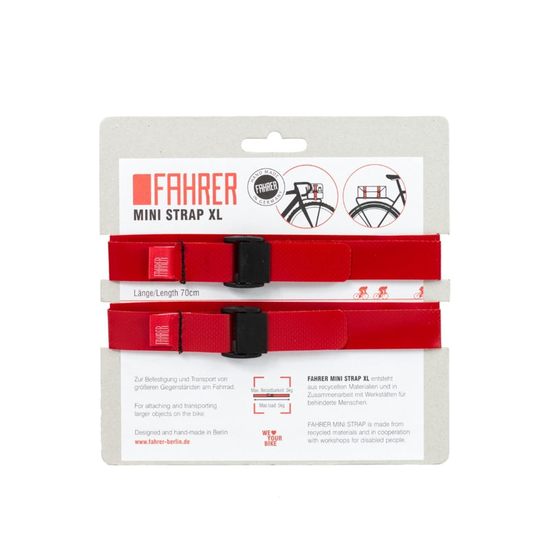 Fahrer cargo mini strop xl 70x2cm rød (2 stk)