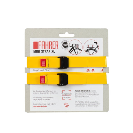 Fahrer cargo mini strop xl 70x2cm gul (2 stk)