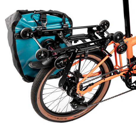Fahrer gepäckträgererweiterung topbærer brompton rytter parret bærer topbærer brompton