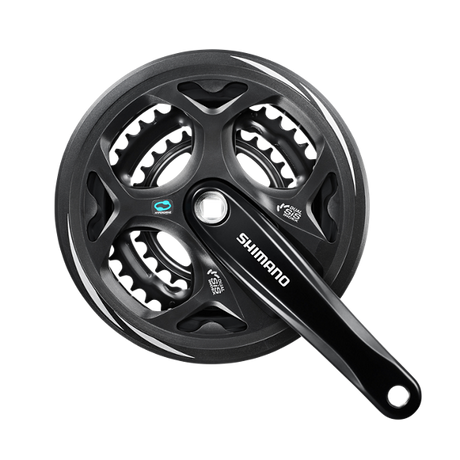 Shimano kranksæt altus m311 7 8s 48-38-28t 175 mm sort