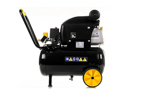 Stanley kompressor 251 10 24s fmxcm0062e - luftkompressor 10bar - 24l - 240l min - integreret skridsikkert håndtag - sort