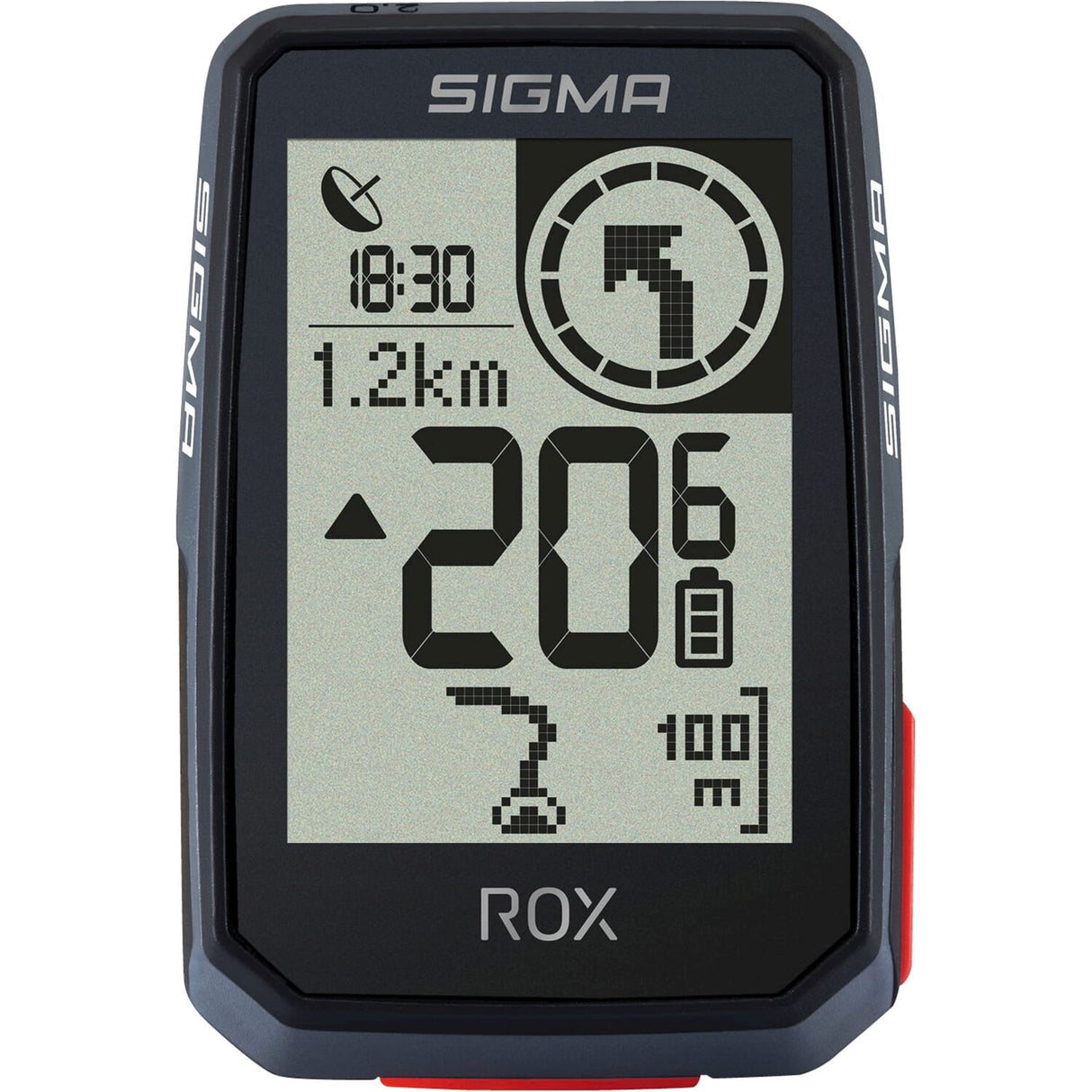 Sigma sport GPS cykelcomputere rox 2.0 endurance sort