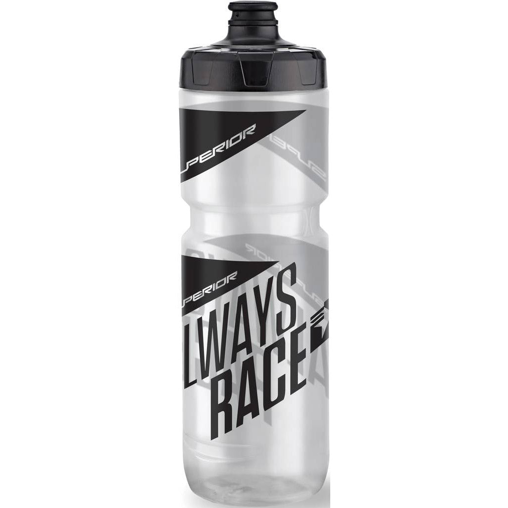 Superior vandflaske 750ml sort grå