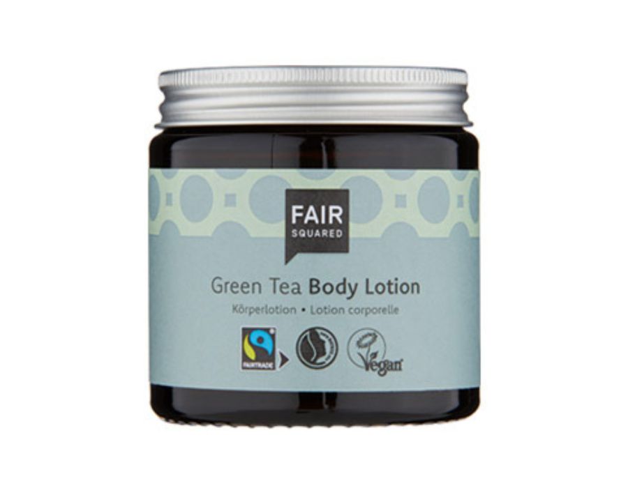 Fair firkantet bodylotion grøn te - 100ml
