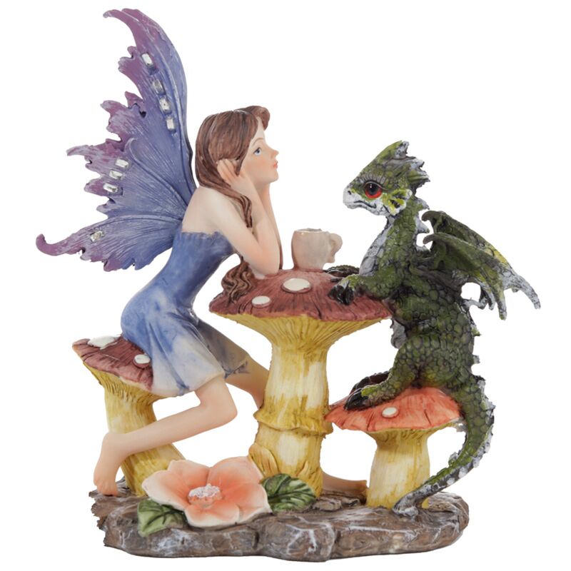 Woodland spirit fairy dragon teaparty