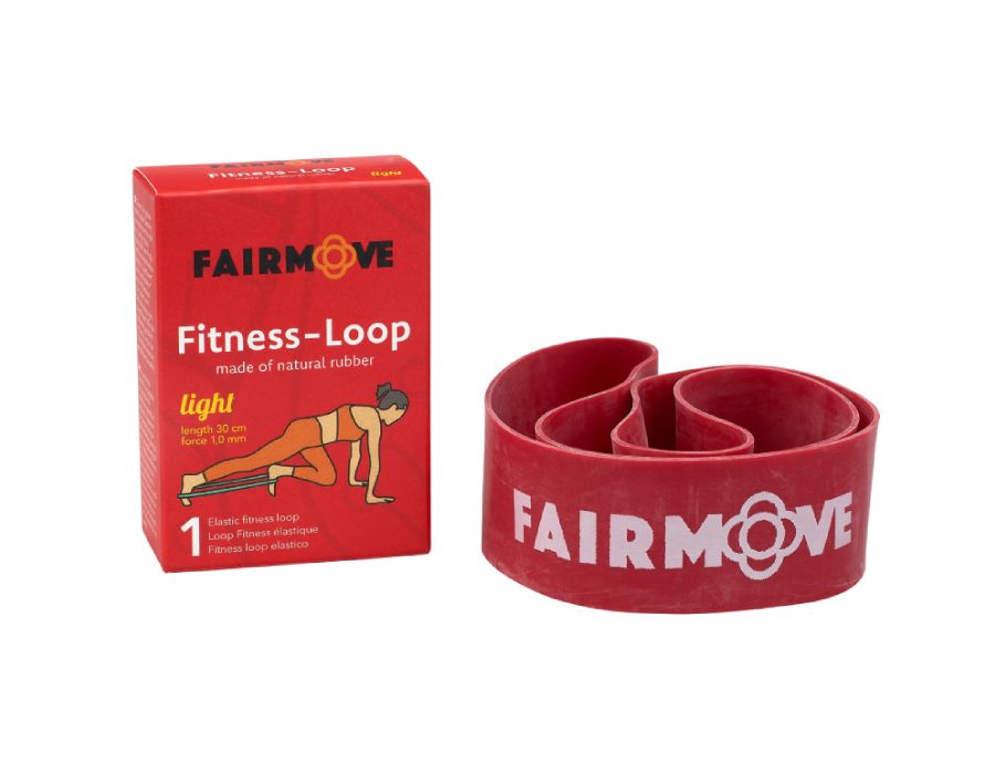 Fairzone fitness loop - lys - rød