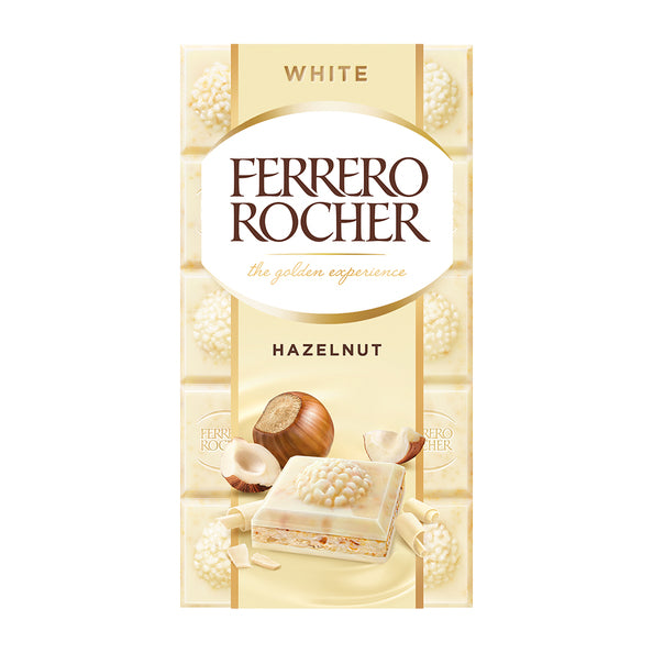 Ferrero rocher tablet hvid hasselnød (8x 90gr)