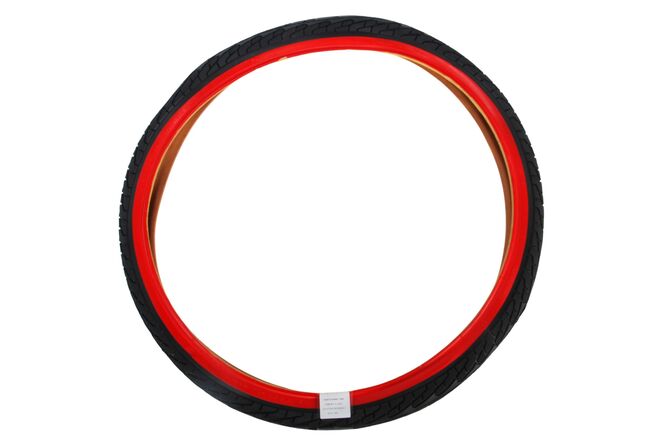 Volare Tire - 24 Inch - Red Black - Børns cykel