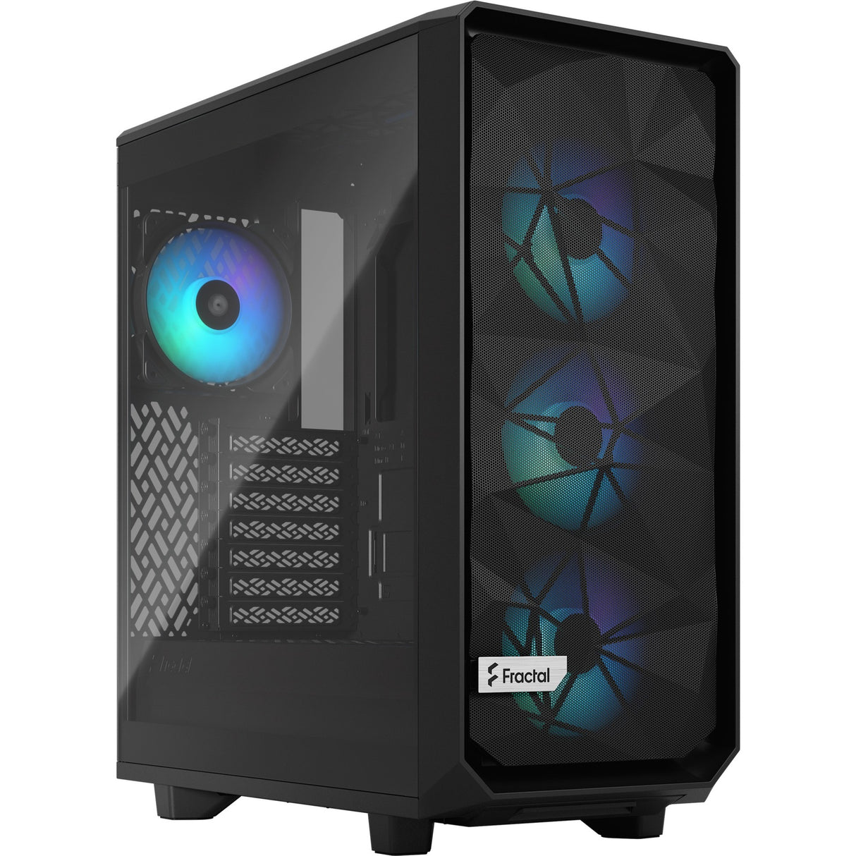 Fraktal design meshify 2 kompakt lite rgb sort tg lys farvetone