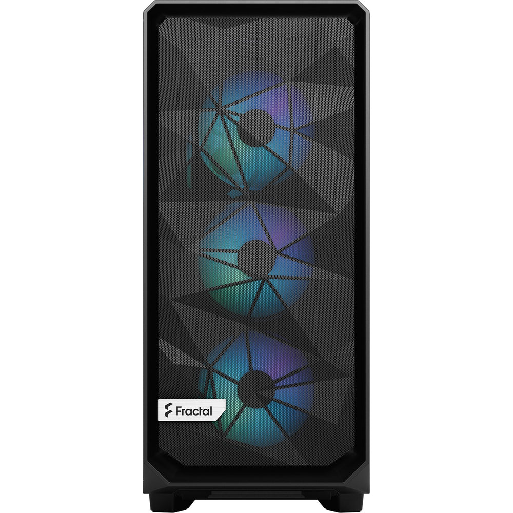 Fraktal design meshify 2 kompakt lite rgb sort tg lys farvetone