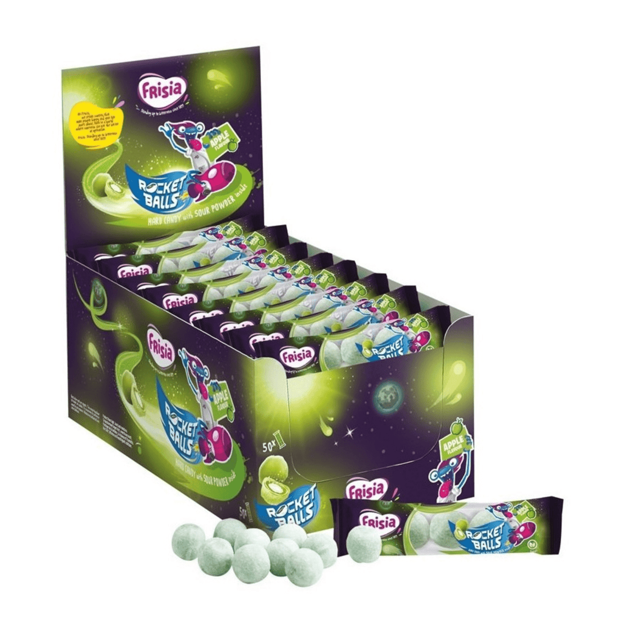 Frisia rocket balls æble (50x 5-pak)