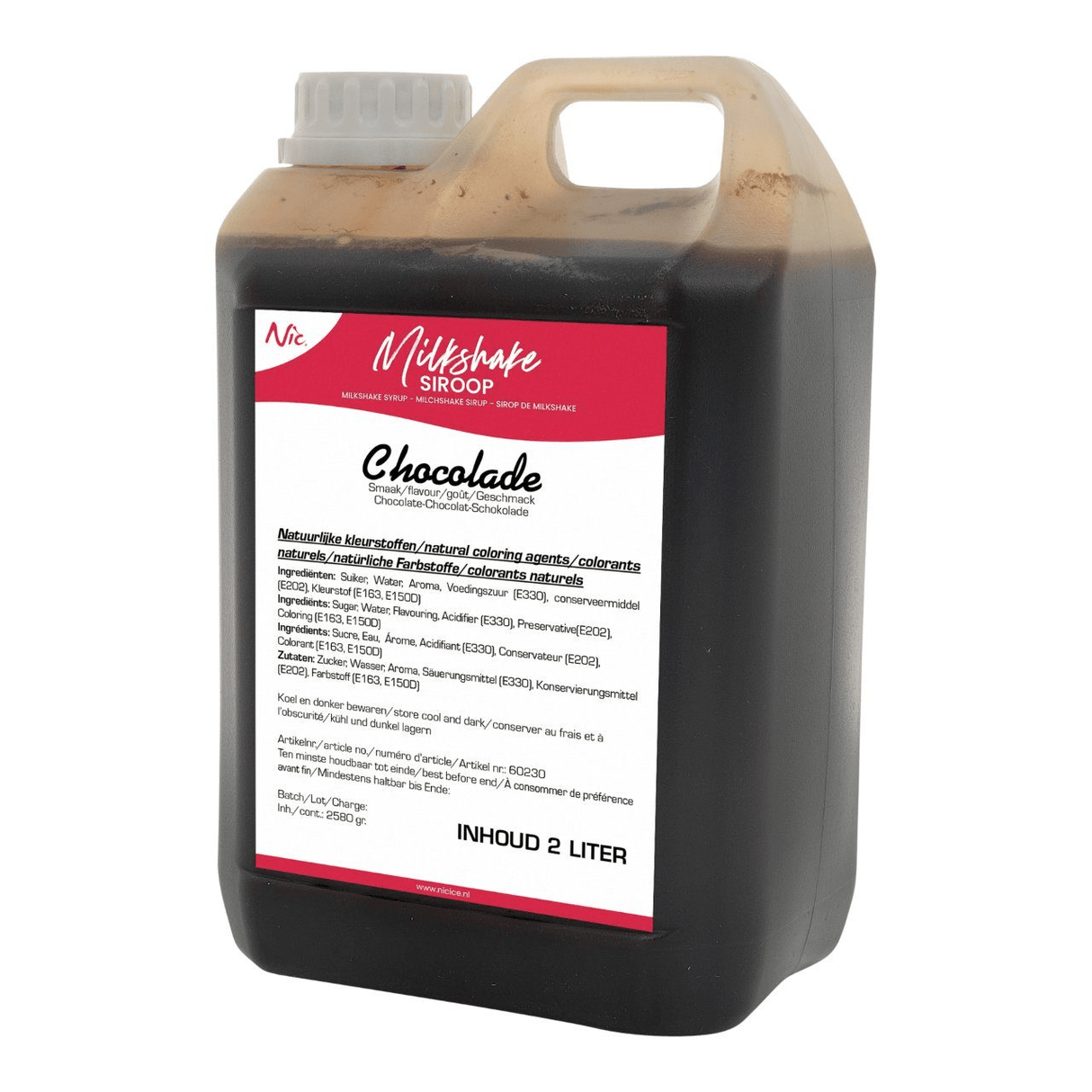 Nic milkshake sirup chokolade (2 liter)