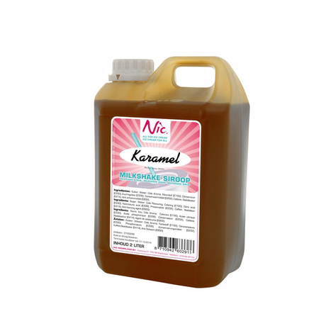 Nic milkshake sirup toffee karamel (2 liter)