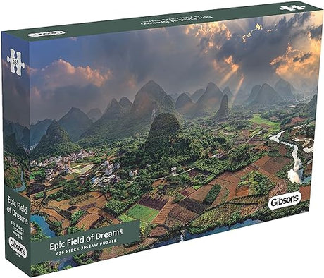 Gibsons puslespil - episk drømmefelt i Guilin Kina - 636 brikker