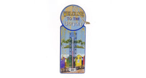Thermometer mdf welcome 27x10cm