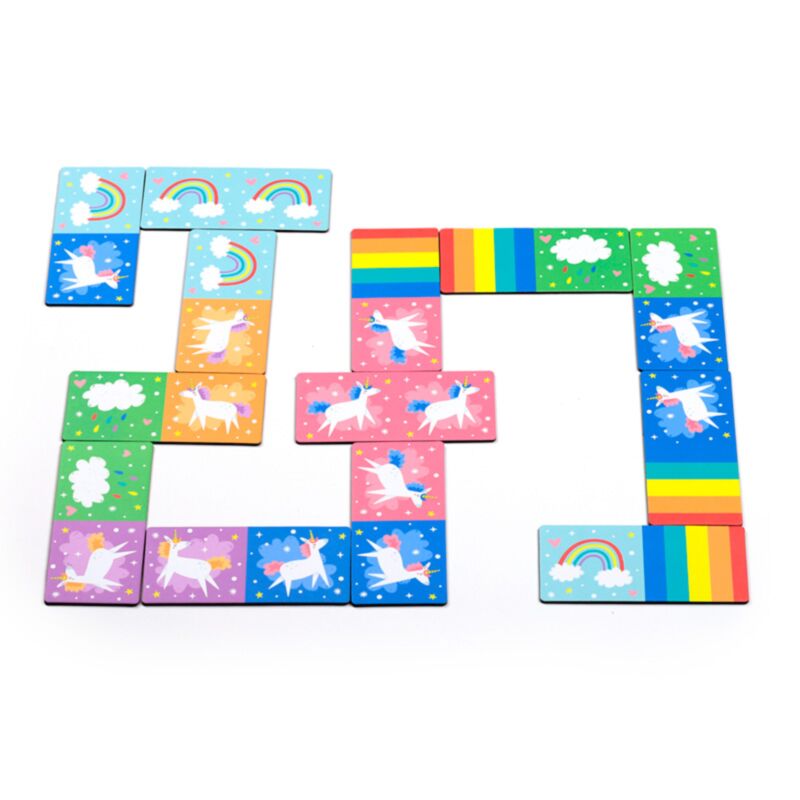 Unicorn magisk dominosæt til børn