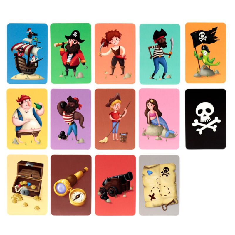 Jolly Rogers Pirate Kids hukommelseskort sæt