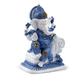 Hvid blå ganesh meditation