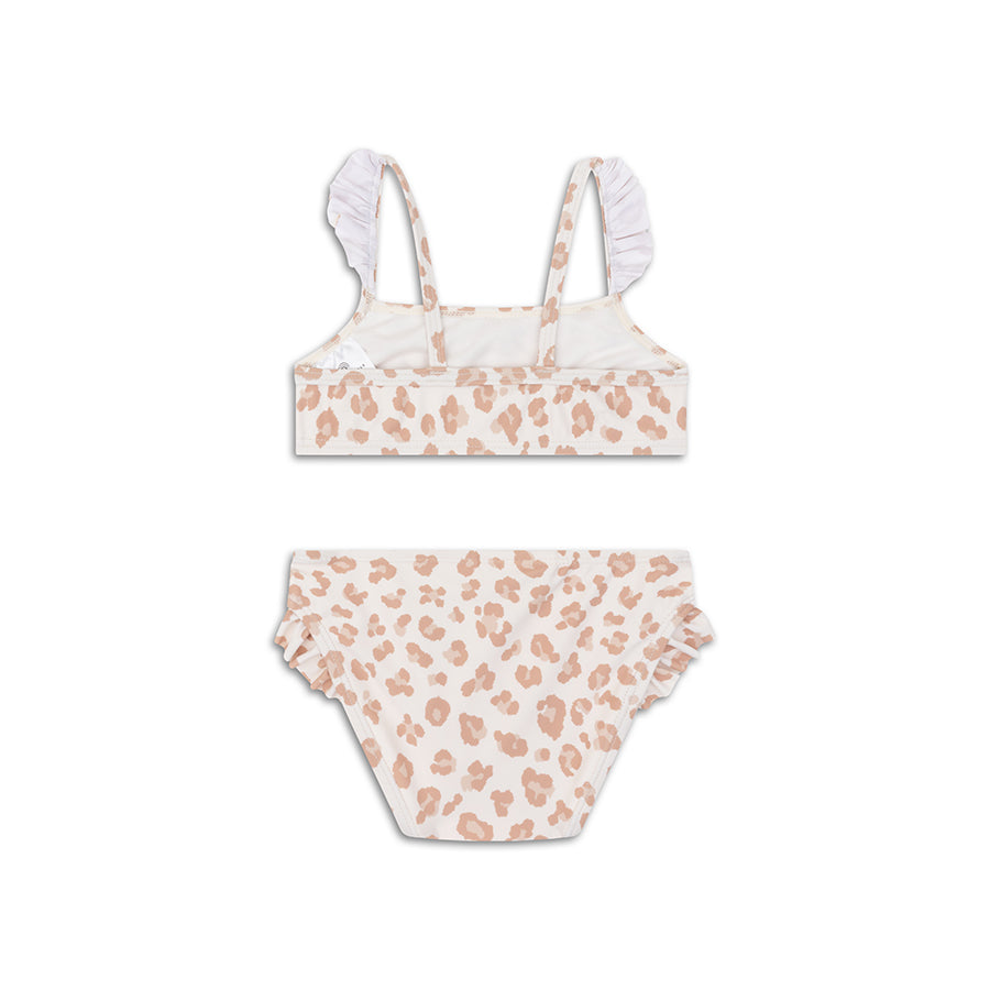 Leopard | beige UV-bikini til piger