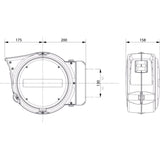 Berner luftspole 15 bar 10m �8mm selvtilbagetrækkende orange