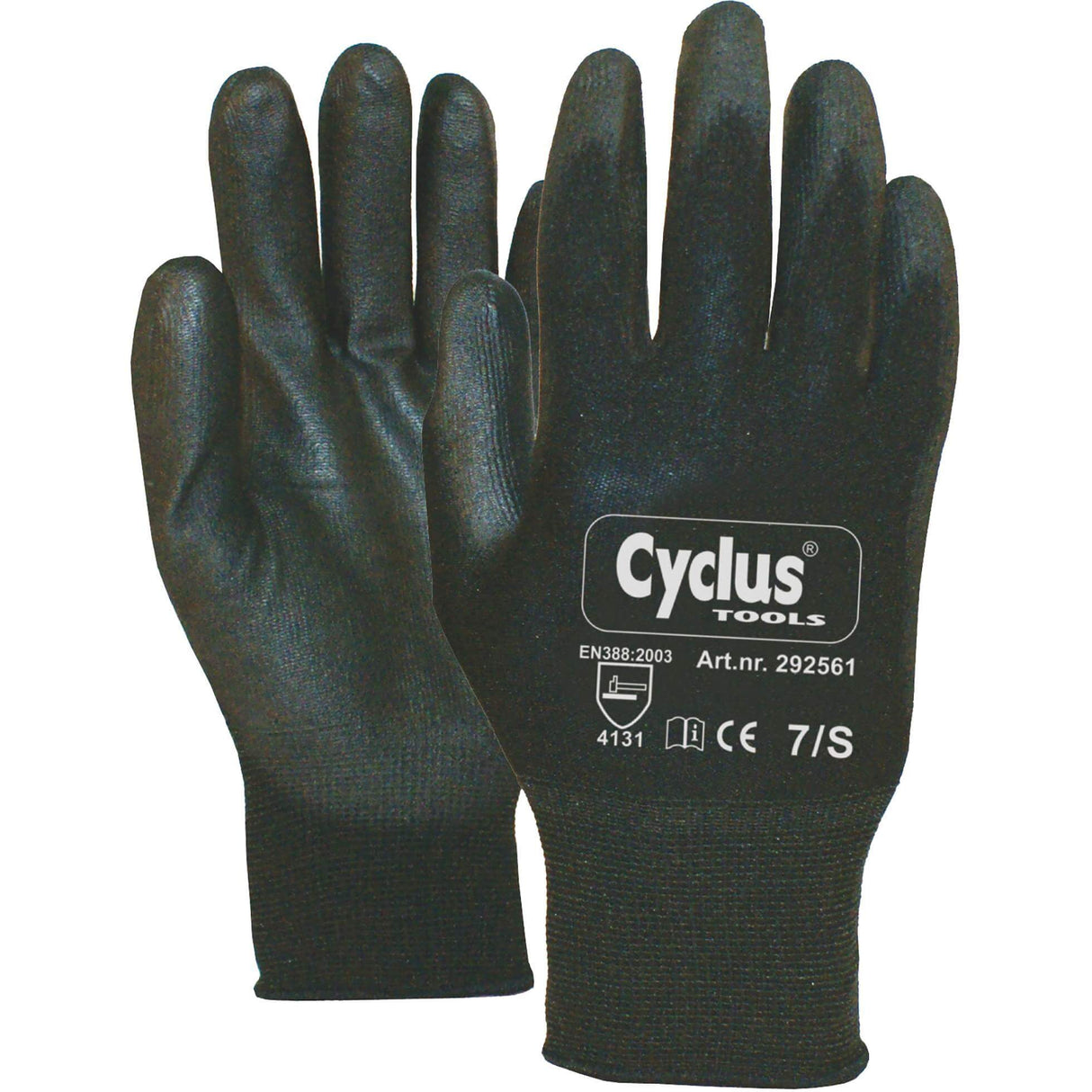 Cycplus Work Glove Nylon S 7 L+R Red Collar Cycle 292561