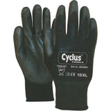 Cycplus arbejdshandsker pu-flex xl (10) sort