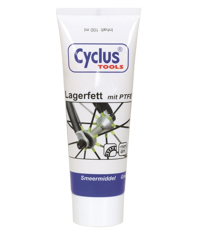 Cyclplus cykelleje fedt hvidt rør 100gr.