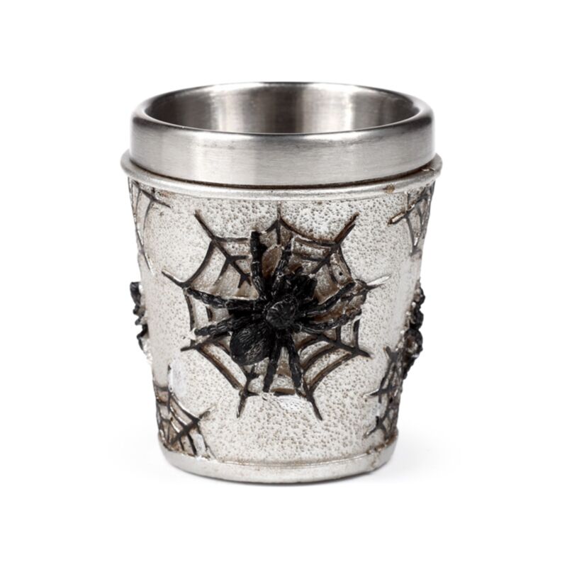 Dekorativt edderkoppespind shotglas shotglas