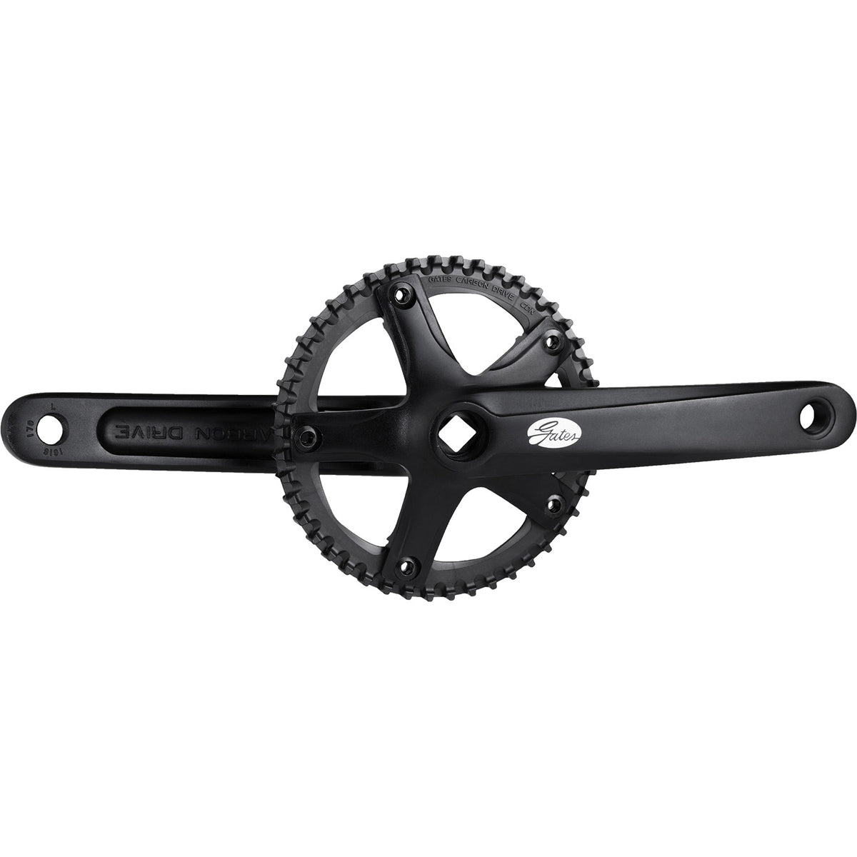 Gates kranksæt cdn s150 46t 175mm uden beskyttelseskant sort.