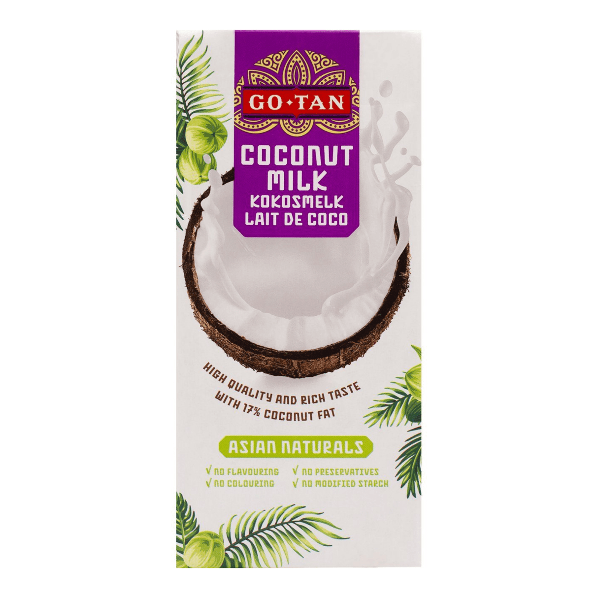 Go-tan kokosmælk pakke (1 liter)