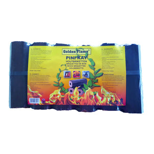 Golden flame pini kay houtbriketten 10 kg (12 stuks)