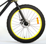 Volare Gradient Children's Bicycle - Drenge - 24 tommer - Black Green Yellow - 7 Speed - Prime Collection
