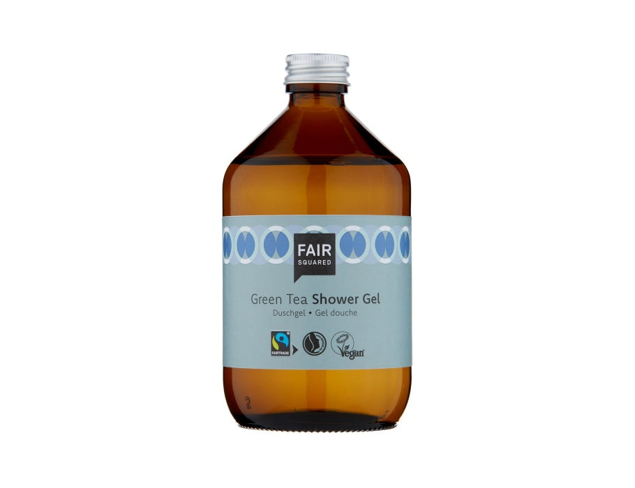 Fair square shower gel - grøn te - 500 ml