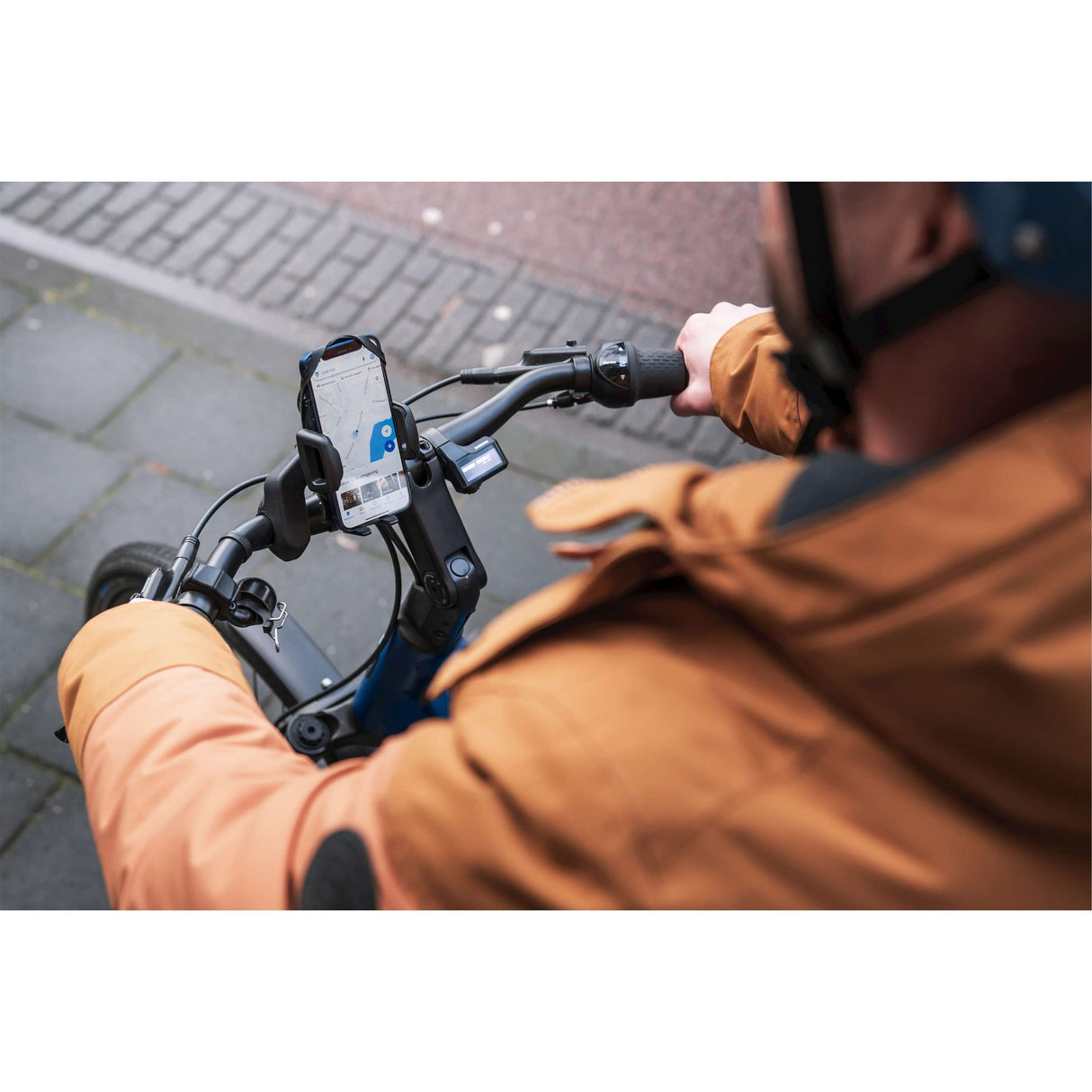 Telefonindehaver ergotec styremontage - sort