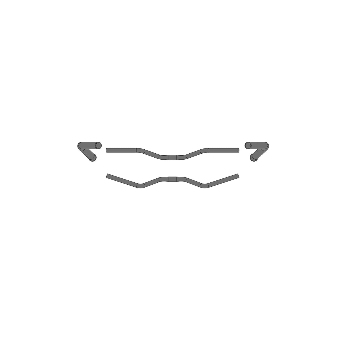 Ergotec styring m-bar m 25.4 mas-nb sort