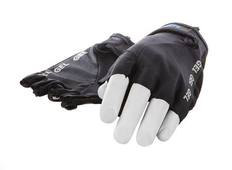Mirage Lycra handskestørrelse xl gel sort kort finger på kortet
