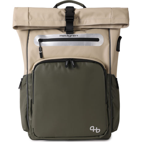 Hedgren pendler cykelnav backbag 23.9L beige oliven