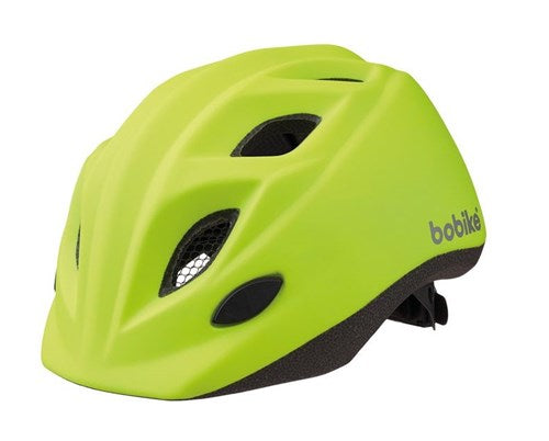 Bobike børnehjelm s 52-56cm fluor gul ildflue fluo