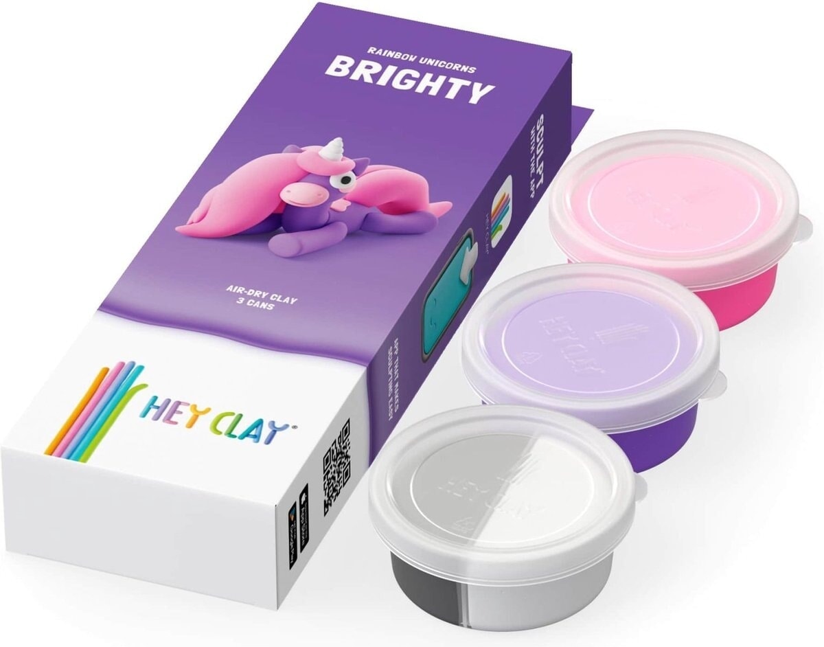 Hey-ler regnbue unicorn brighty 3 dåser modeller